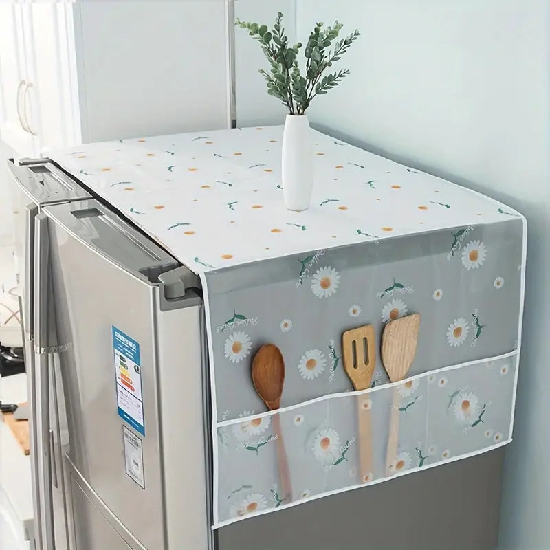 Set Of Fridge Cover & Microwave Oven Dust Cover-Imported