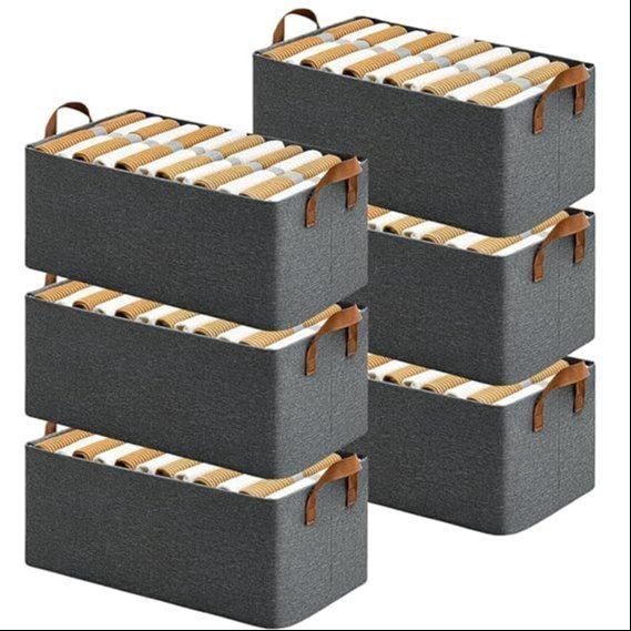 Foldable Clothes Organizer Storage Box for Wardrobe,Toys,Books,Shirts Organizer-Imported