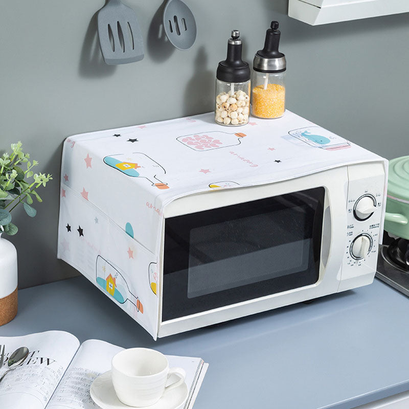Set Of Fridge Cover & Microwave Oven Dust Cover-Imported