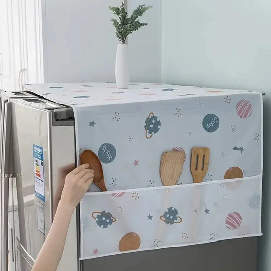 Set Of Fridge Cover & Microwave Oven Dust Cover-Imported