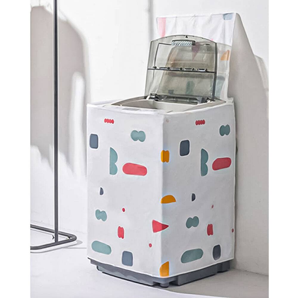 Laminated Anti Slip Washing Machine Cover Adjustable Waterproof/Dustproof Top Load 4 Sided