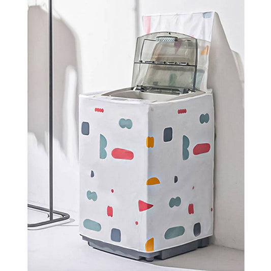 Laminated Anti Slip Washing Machine Cover Adjustable Waterproof/Dustproof Top Load 4 Sided