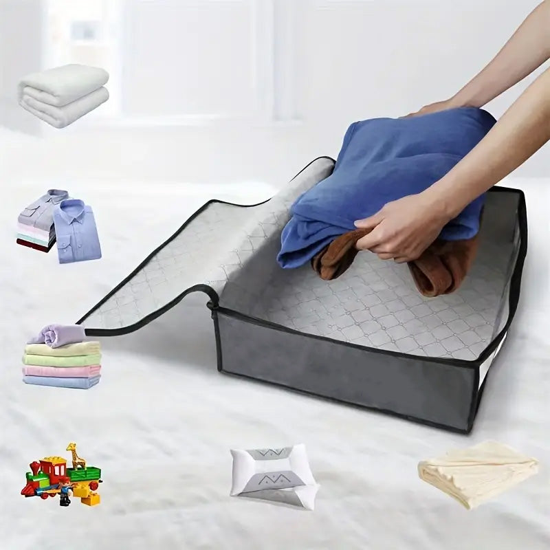Foldable Under Bed Blanket/Cloths Organizer Large