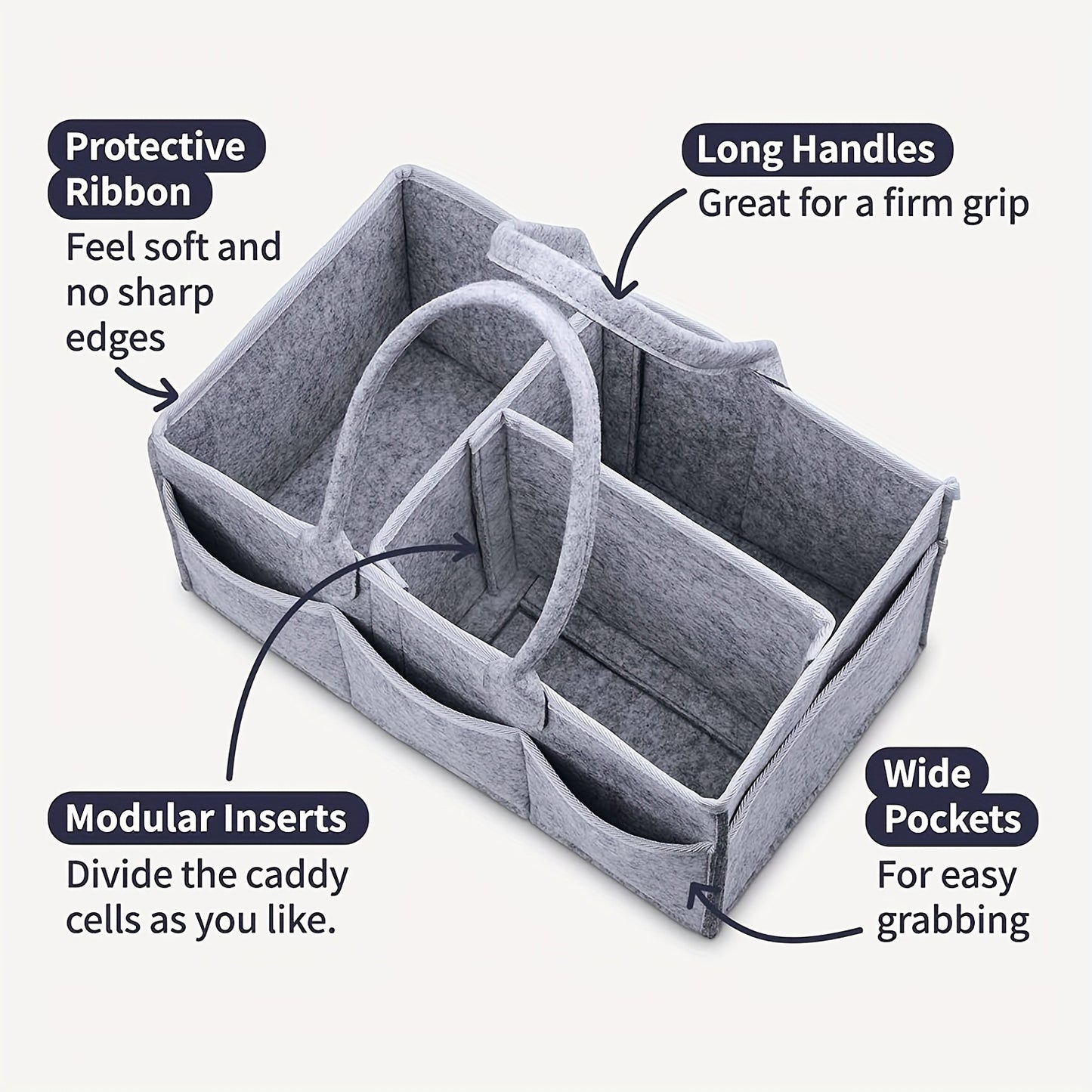 Baby Diaper Caddy Organizer-Imported Large & Stylish