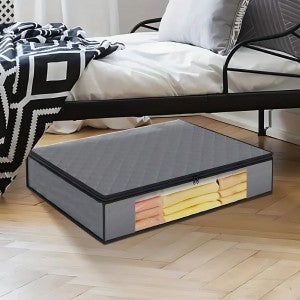 Foldable Under Bed Blanket/Cloths Organizer Large