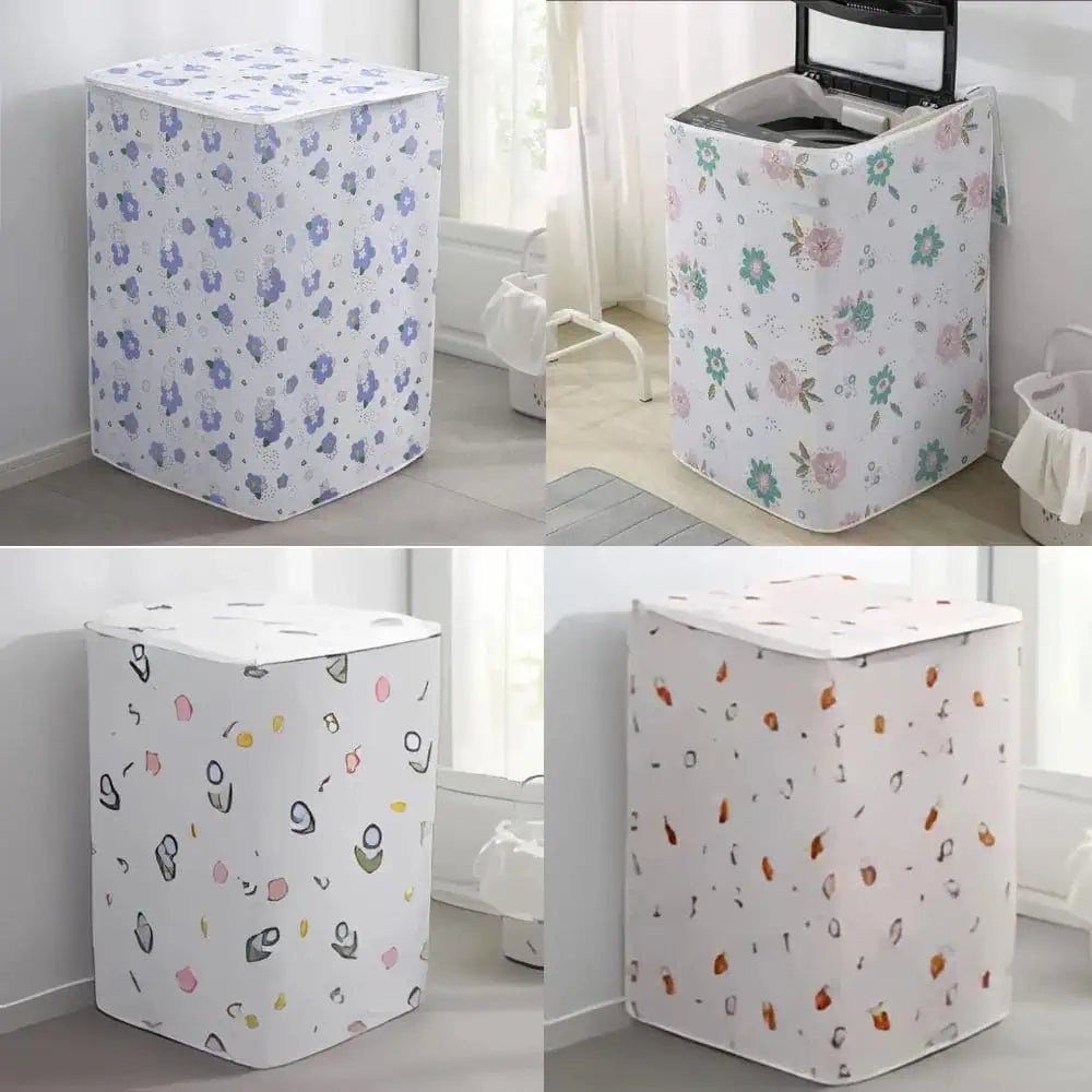 Laminated Anti Slip Washing Machine Cover Adjustable Waterproof/Dustproof Top Load 4 Sided