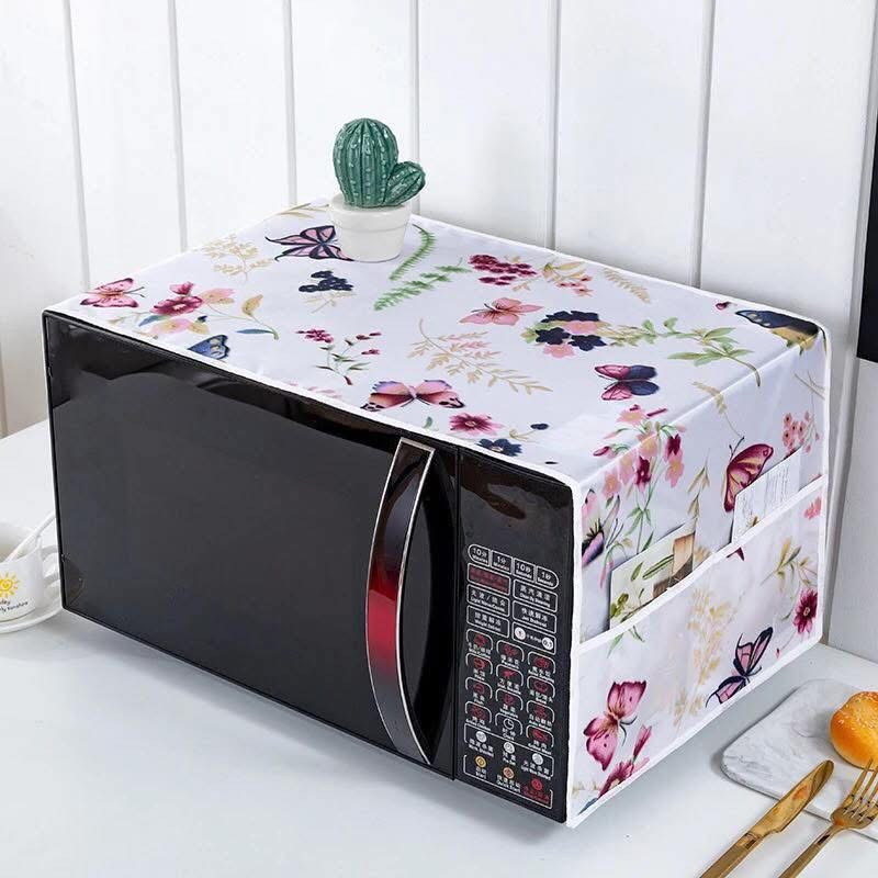 Set Of Fridge Cover & Microwave Oven Dust Cover-Imported