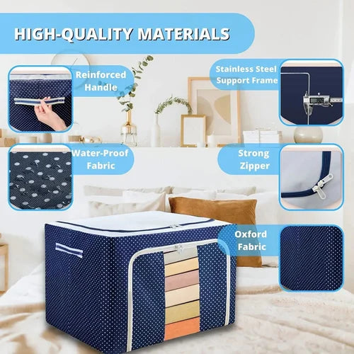 66 Ltr Foldable Storage Bag , Steel rods