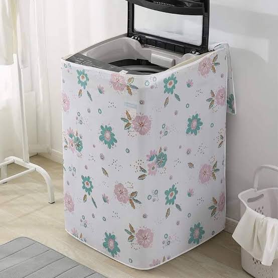 Laminated Anti Slip Washing Machine Cover Adjustable Waterproof/Dustproof Top Load 4 Sided